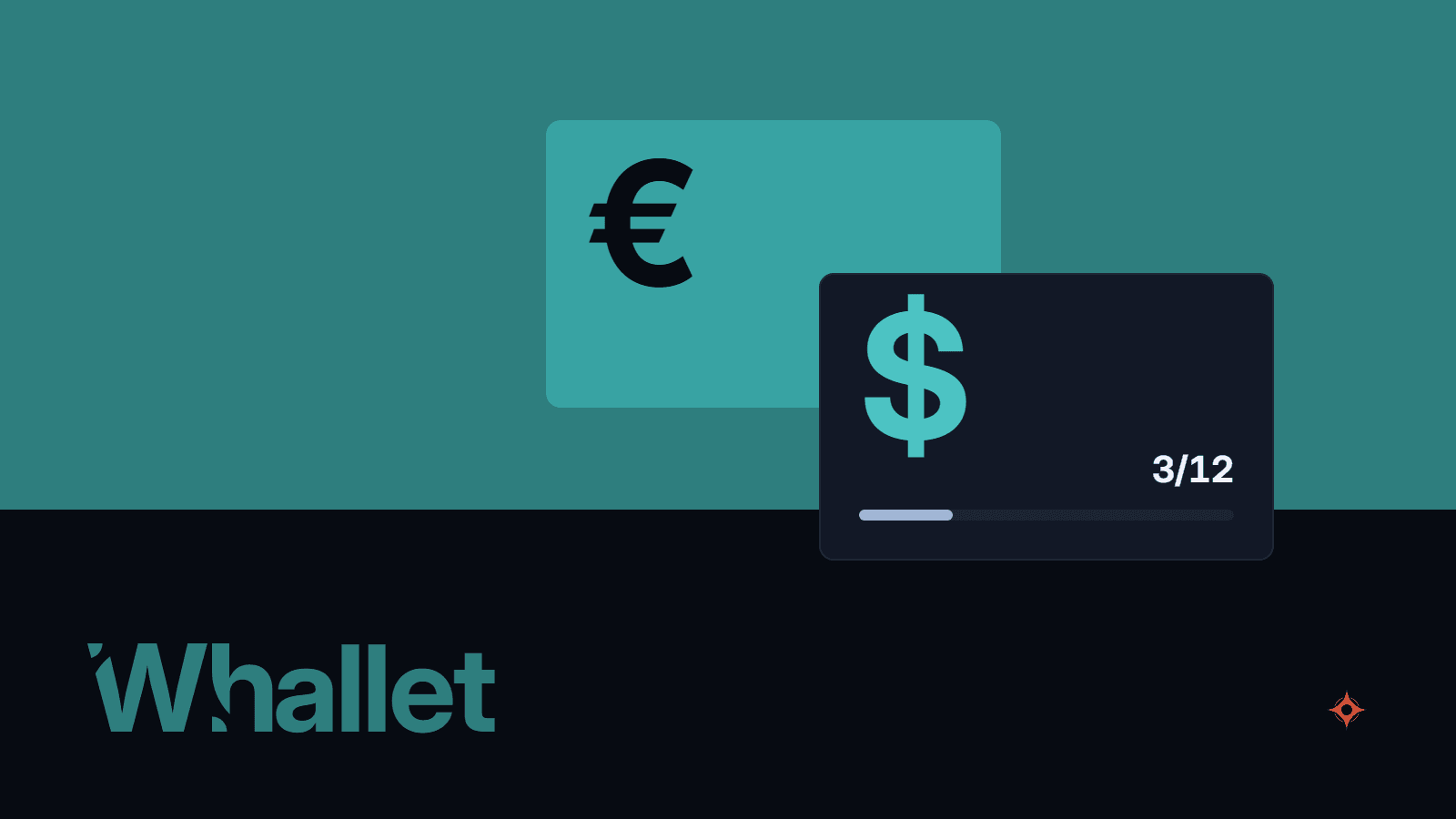 Whalletは複数通貨の口座も分割払いも記録します